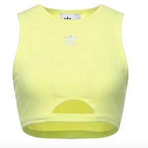 adidas Adicolor Essentials Rib Tank Top Pulse Yellow M